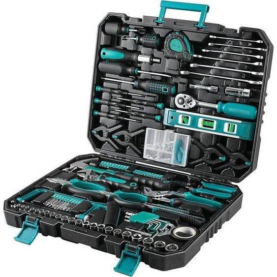 Coffret doutils, 198 pièces, coffret doutils multifonctions, complet