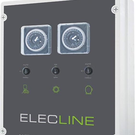 Coffret electrique pour filtration + 1 projecteur 100w + balai - Wa Conception - DETFB 1 P100D -