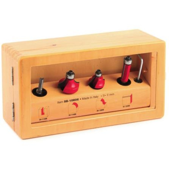 Coffret en bois de 4 fraises défonceuses 02255 - FREUD - F03FR02255