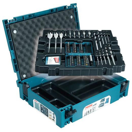 Coffret ensemble daccessoires Makita 66 pièces en coffret mak-pac - B-43044