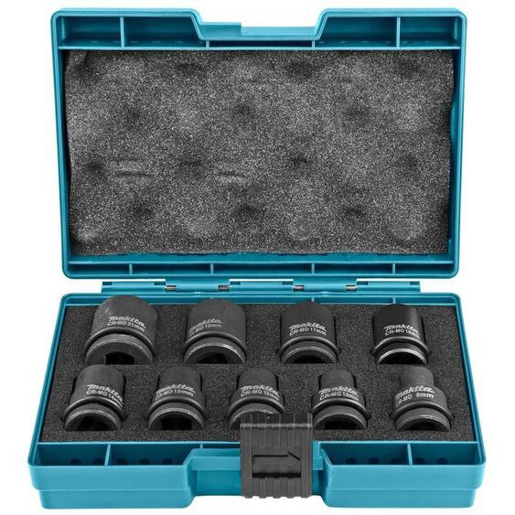 Coffret Makita 9 douilles pour boulonneuses a choc 1/2 Makita B-66232