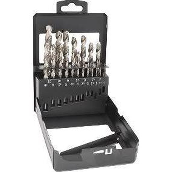 Coffret métal de 19 forets HSS Cobalt 5% RISS - Ø 1 à 10 x 0.5 mm - CO19V3075AC