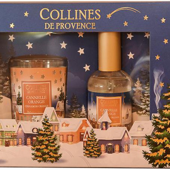 Coffret Noël bougie et parfum dintérieur Cannelle Orange