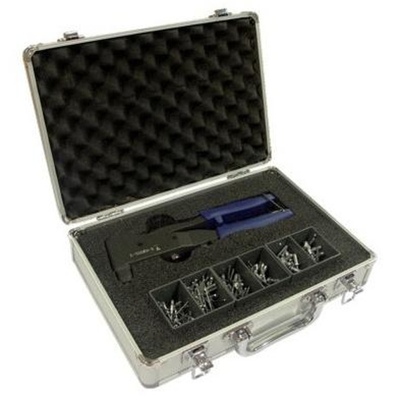 Coffret pince à riveter + rivets multi-serrage tête plate SCELL-IT E-500RH-R-S