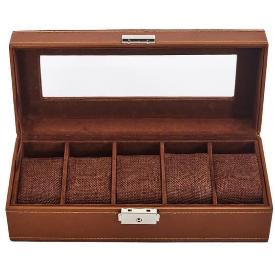 Coffret pour 5 montres 26x10,5x8,30cm