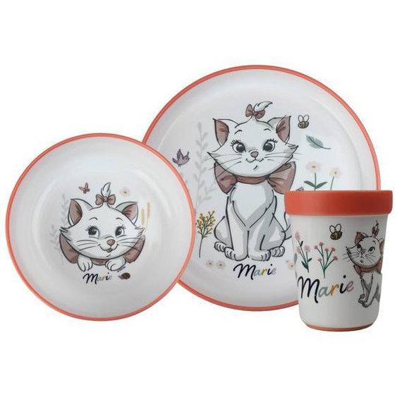 Coffret Repas 3 Pieces Gobelet / Bol / Assiette Anti-derapants Aristochats Rose