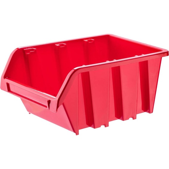 Coffrets datelier - Boîtes de rangement/boîtes de tri - Lot de 10 - 390 x 240 mm - Rouge