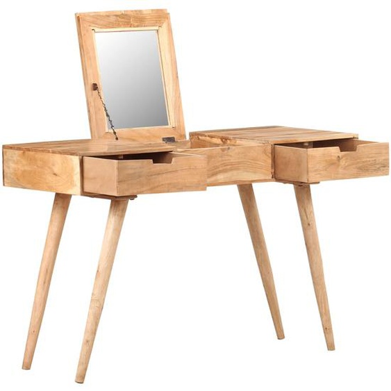 Coiffeuse avec miroir 112x45x76 cm Bois dacacia massif