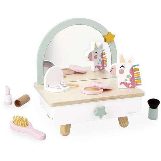 Coiffeuse De Table En Bois Licorne Blanc