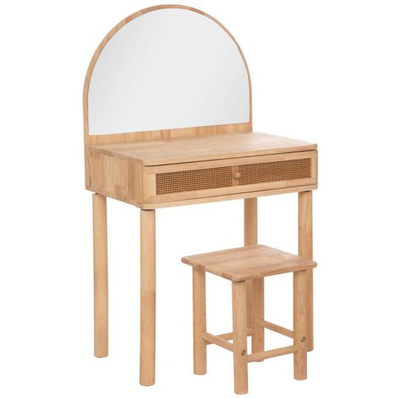 Coiffeuse Et Tabouret Enfant Beige
