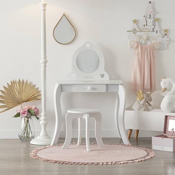 Coiffeuse Et Tabouret Enfant - Demoiselle Multicolore