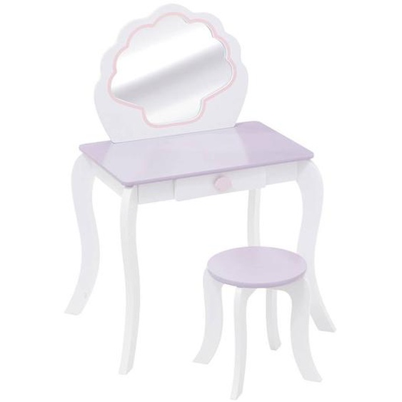 Coiffeuse Et Tabouret Enfant - Sirène Blanc
