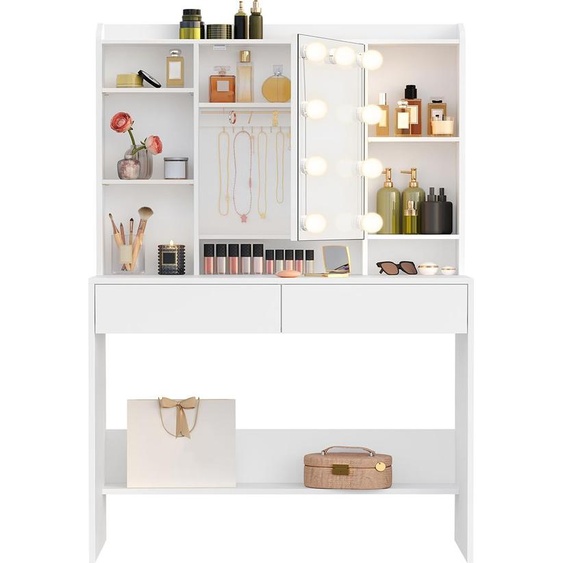 Coiffeuse moderne avec miroir et tiroirs