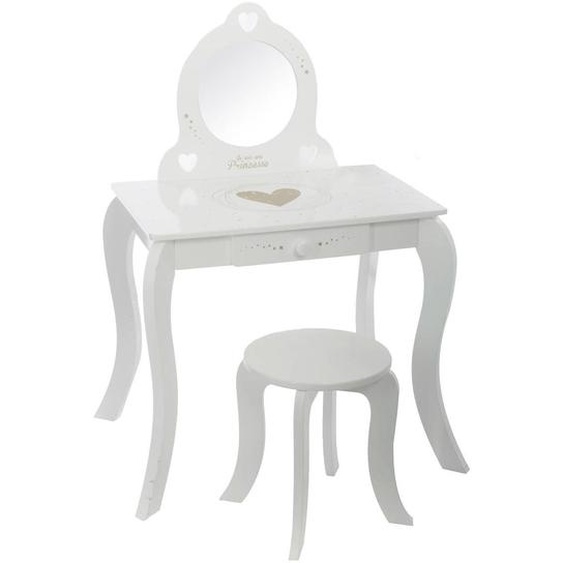 Coiffeuse & Tabouret Enfant - Demoiselle Multicolore