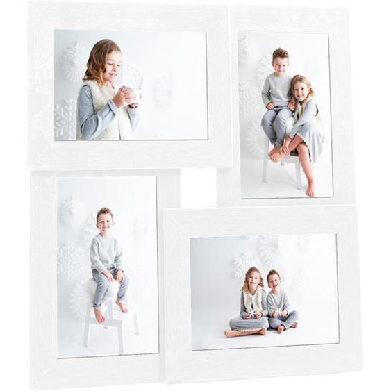 Collage de cadres photo pour photo de 4x(13x18 cm) Blanc MDF