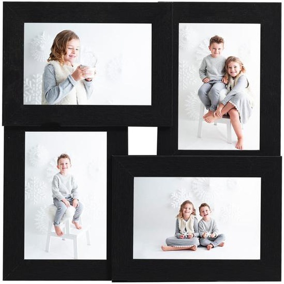 Collage de cadres photo pour photo de 4x (13x18 cm) Noir MDF
