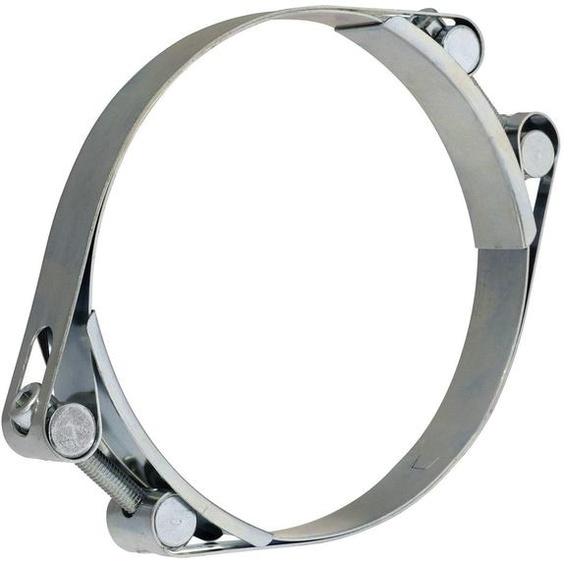 Collier de serrage double avec tenon, en acier galvanisé, pour leau et lair comprimé