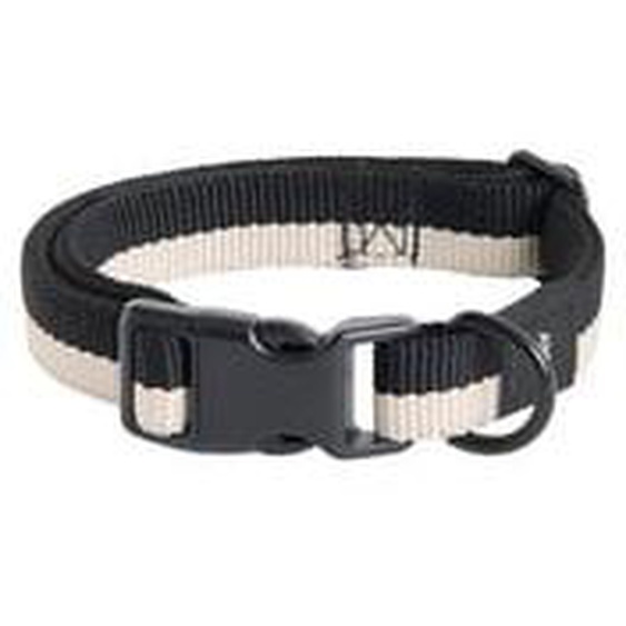 Collier pour chien Dogs Flat - S/M - black/white