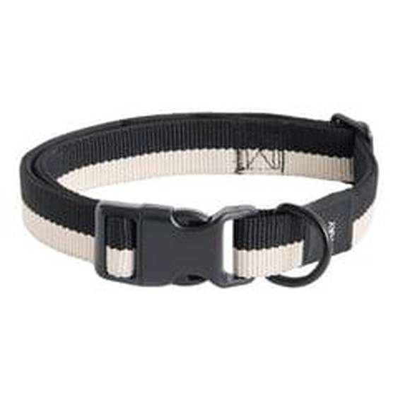 Collier pour chien Dogs Flat - M/L - black/white