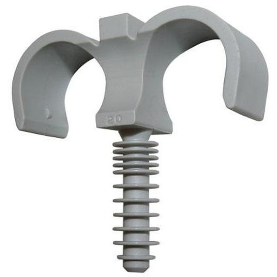 Colliers de fixation double pour tube gainé D20 mm SOMATHERM 3992-20S