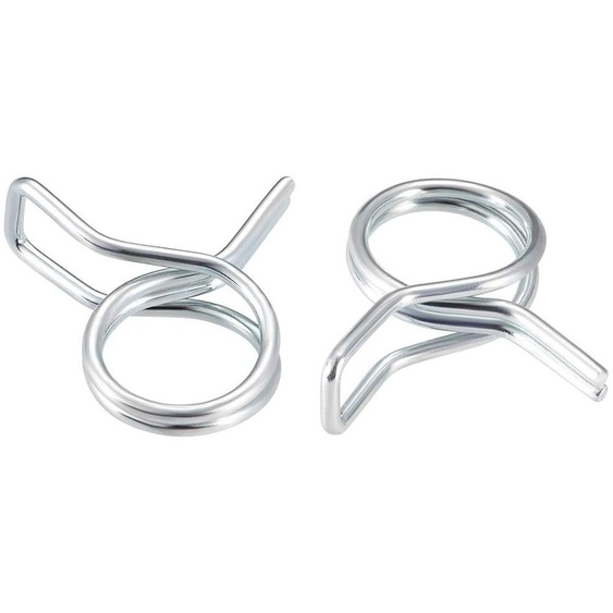 Colliers de serrage, 10 pièces, 9 mm, galvanisés, à ressort