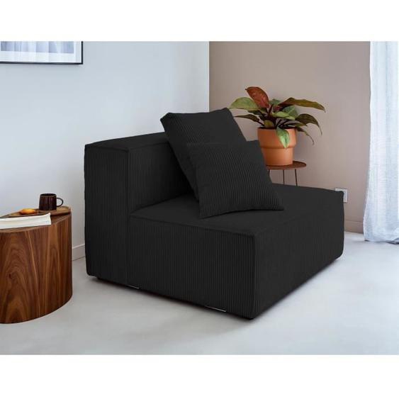 Colombine - module dassise sans accoudoirs - en velours côtelé