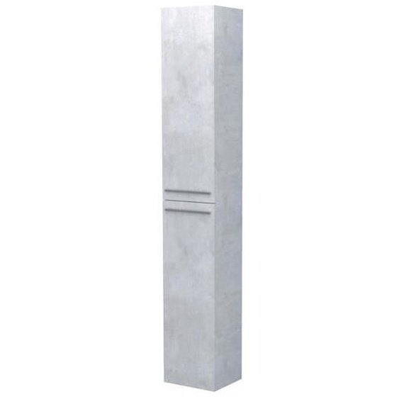 ONDEE Colonne de salle de bain à suspendre ARUBA - 30cm - Ciment - Mélaminé - Livré en kit