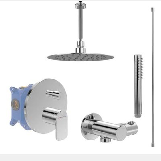 Colonne de douche encastrée mécanique  O.novo chrome