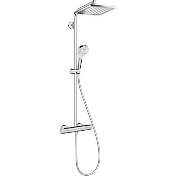 Colonne de douche Hansgrohe Crometta e 240 Carré 1 jet - 27271000