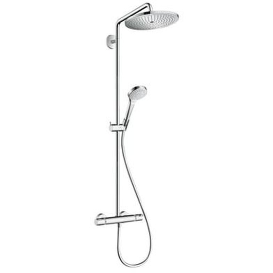 Colonne de douche thermostatique Croma Select S 280 EcoSmart chromé + tablette AddStoris