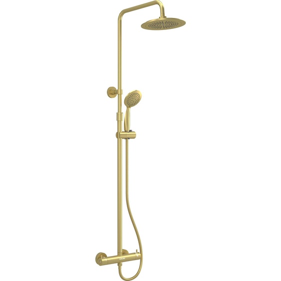 Colonne de douche Thermostatique finition Or Doré Brossé 133x26x52 cm - MOLLY GOLD