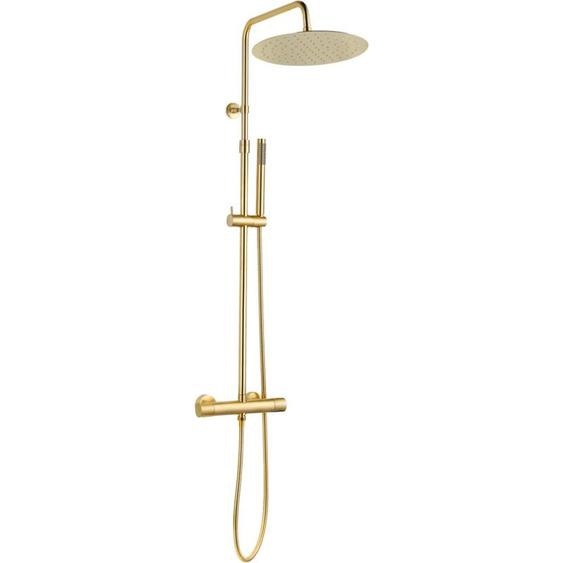 Colonne de douche thermostatique Luisa ii Or brossé - Essebagno