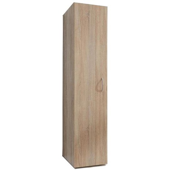 Colonne de rangement LUND 1 porte chêne naturel 30 x 40 cm profondeur