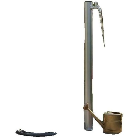 Colonne deau, matériau en acier inoxydable, compatible pour une utilisation en extérieur, couleur blanche