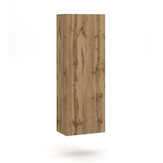 Colonne suspendu design NEVER - 1 porte - 40cm - chêne clair