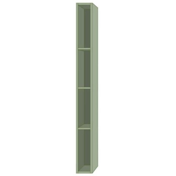 Colonne suspendue - Non spécifié - H160 - 4 compartiments ouverts - Vert - MDF et aggloméré