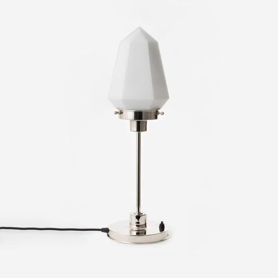 Coloured By Art - Tiffany Lampe - Lampe de Table mince Brilliant 20s Nickel