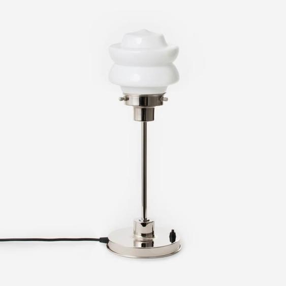 Coloured By Art - Tiffany Lampe - Lampe de Table mince Small Top 20s Nickel