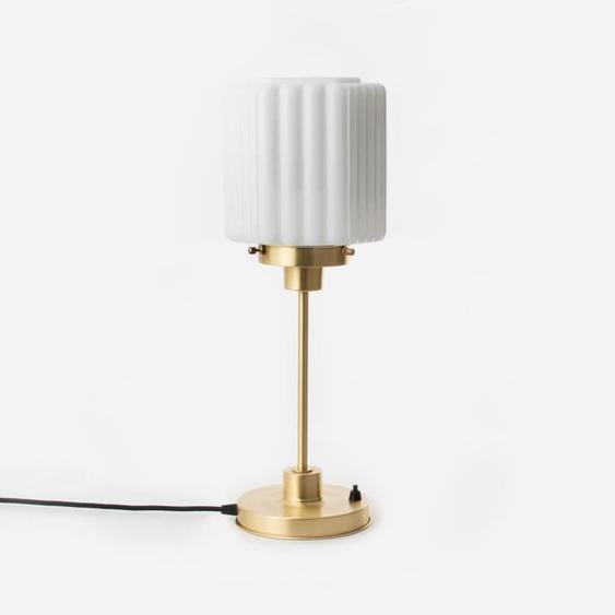 Coloured By Art - Tiffany Lampe - Lampe de Table mince Thalia 20s Laiton