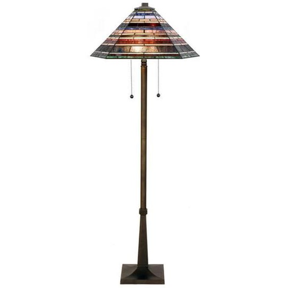 Coloured By Art - Tiffany Lampe - Tiffany Lampadaire Industrial large