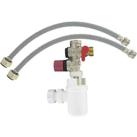 Kit groupe de sécurité corps et laiton pour chauffe-eau, cumulus (Groups de sécurité, flexibles et siphon) - 20x27 ou 3/4 - S600502 - Comap