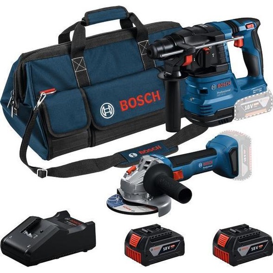 Combi kit 2 outils 18 V GWS + GBH + 2 x 4,0 Ah + GAL Professional - BOSCH - 0615V0003C