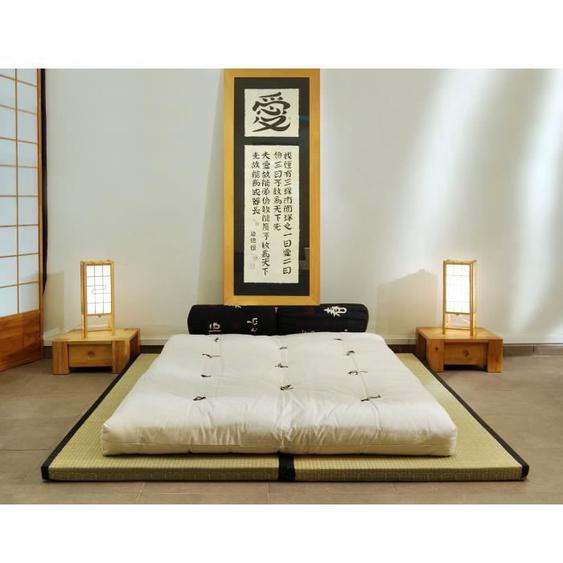 Combinaison 2 Tatamis (100x200) Futon coton (150X200)