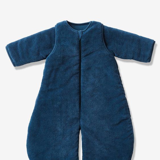 Combinaison de transport polaire microfibre, manches amovibles marine
