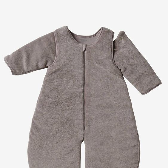 Combinaison de transport polaire microfibre, manches amovibles taupe