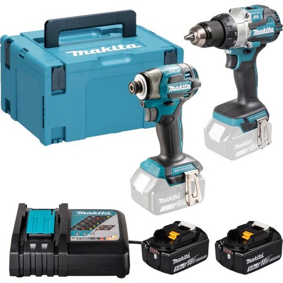 Combopack 2 outils 18V (DHP489 + DTD173) (2x5.0 Ah) - MAKITA DLX2528TJ