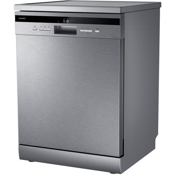 Comfee - Lave-Vaisselle Pose Libre 14 couverts, 8 Programmes de Lavage, 44 dB(A) Départ Différé, Demi-Charge, Inox [Classe c]