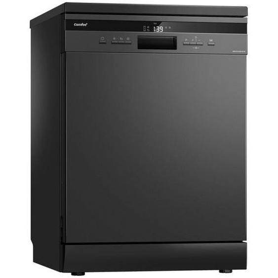 Comfee - Lave-vaisselle pose libre FD1535E-DX L60cm 42db avec 15 couverts, 8 programmes, Affichage led Dark Inox-Énergétique c