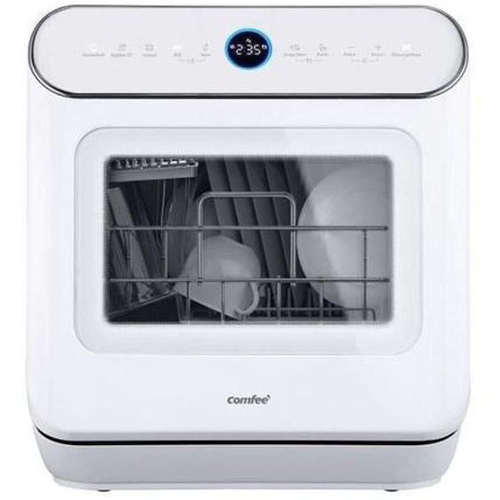 Comfee - Mini Lave-vaisselle mini plus pose libre TD305-W L42cm 58db avec 3 couverts 8 programmes Commande tactile Blanc