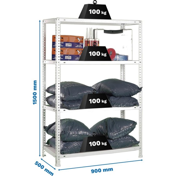 COMFORT 4/500 Étagère métallique GALVA